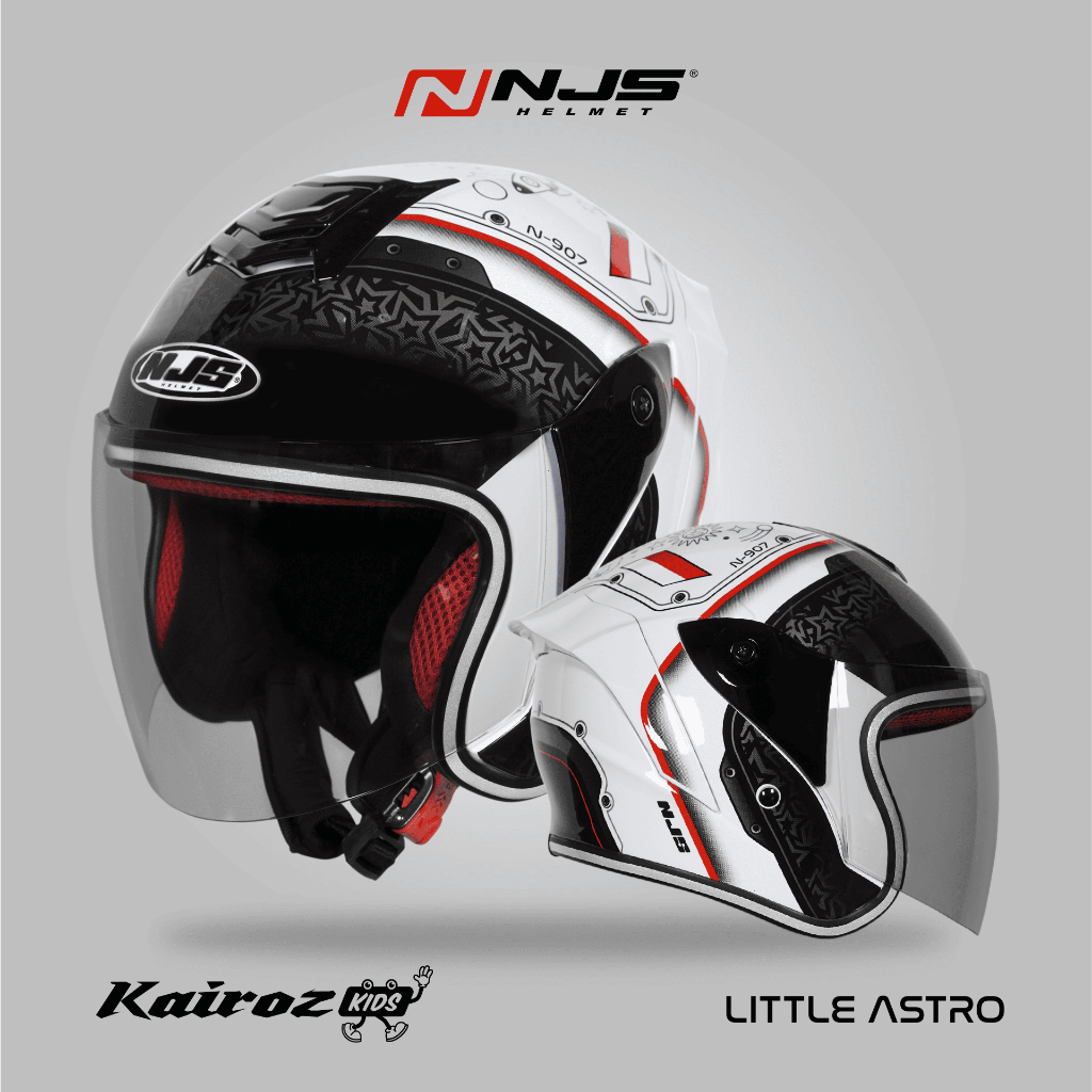 NJS Kairoz Kids Little Astro - Helm Anak (FREE MAINAN ANAK) - Helm Anak / Helm NJS / NJS Anak / Kairoz Anak / Kairoz / Kairoz Motif Anak / NJS ORI / SNI - Gambar 2