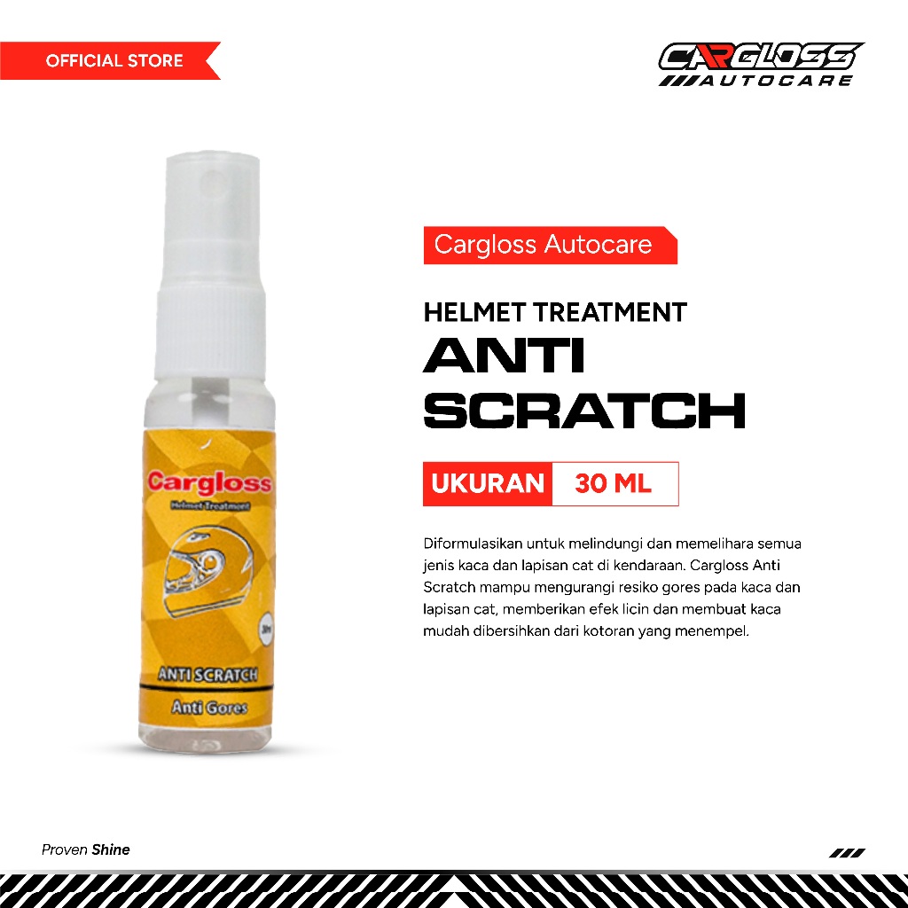 Cargloss Anti Scratch 30 ML Pelindung Kaca dan Anti gores