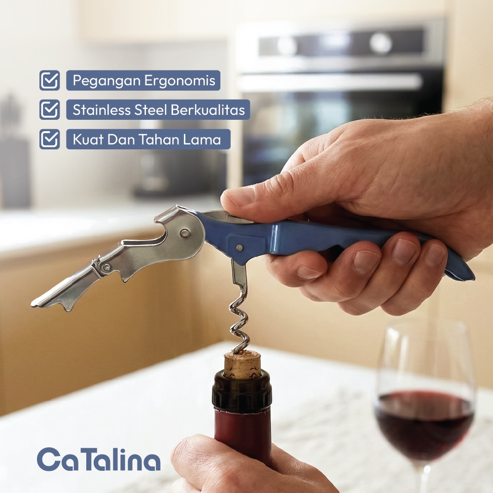 CaTalina Pembuka Botol Wine Opener 4 In 1 - Gambar 2