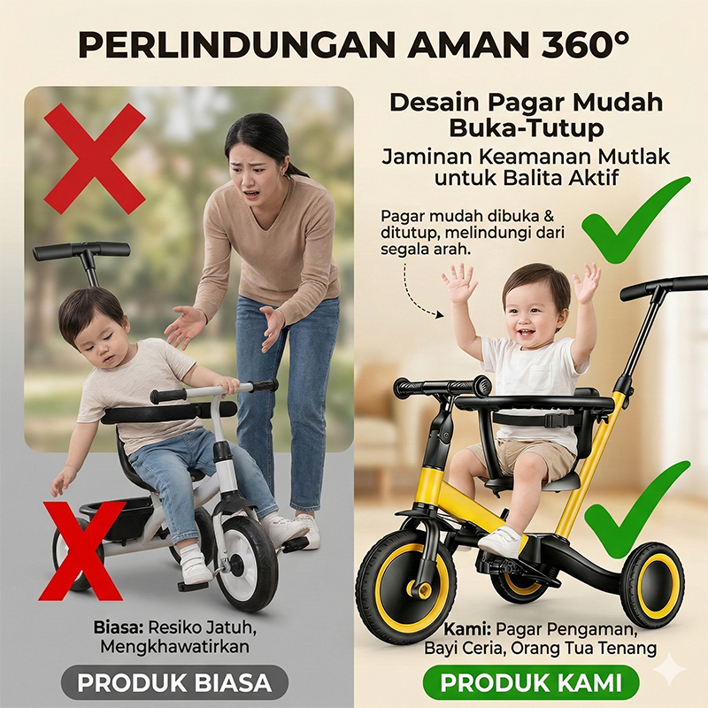 Magical Playtime Sepeda Anak 4in1 Usia 1-6 Tahun - Gambar 4
