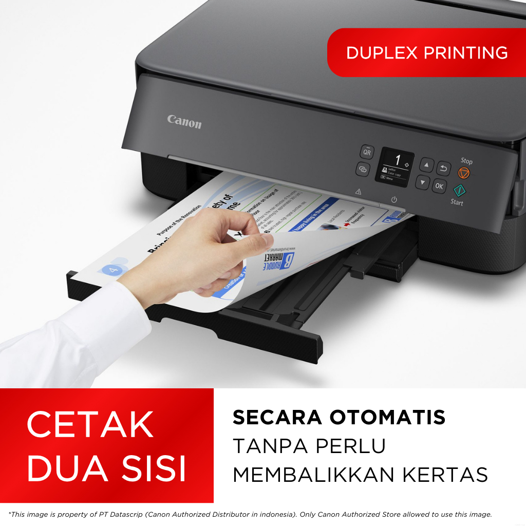 FixPrint Printer Canon TS5370A Hitam Black - Duplex Wifi All In One Print Scan Copy Wireless - Cetak Bolak Balik - Gambar 3