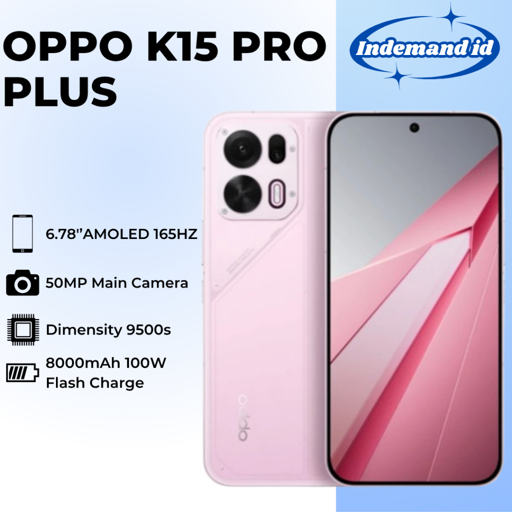 OPPO K15 Pro Plus 5G 6.78"AMOLED 165HZ Dimensity 9500s 8000mAh 100W Flash Charge 50MP