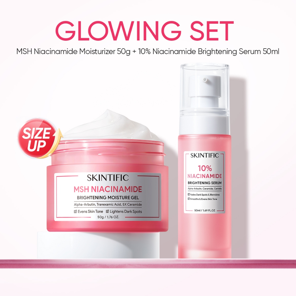 [Big Size] SKINTIFIC 1+1 Combo Brightening Set - Gambar 2
