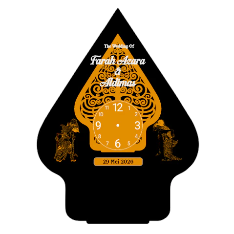 Mahar Wayang custom dari akrilik mirror