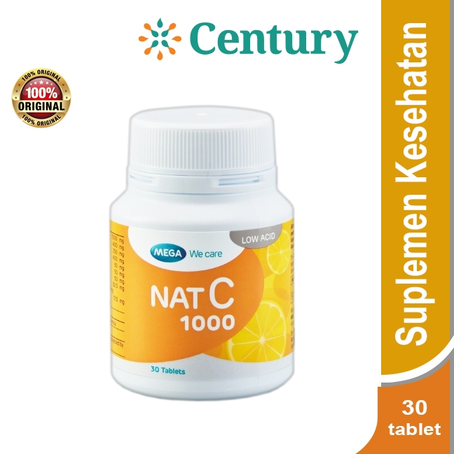 MEGA NAT C 1000 ISI 30 TABLET / VITAMIN C DAYA TAHAN TUBUH / SUPLEMENT VITAMIN