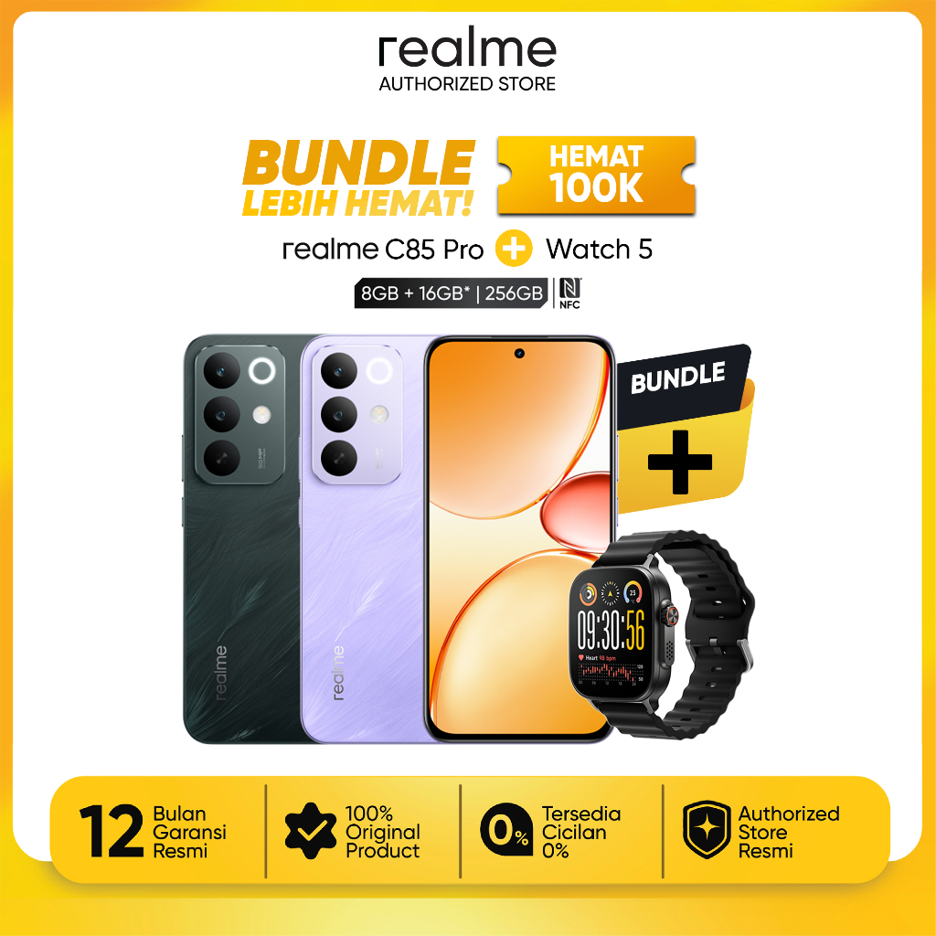 [BUNDLING] realme C85 Pro 8GB/256GB + Watch 5 Bundle