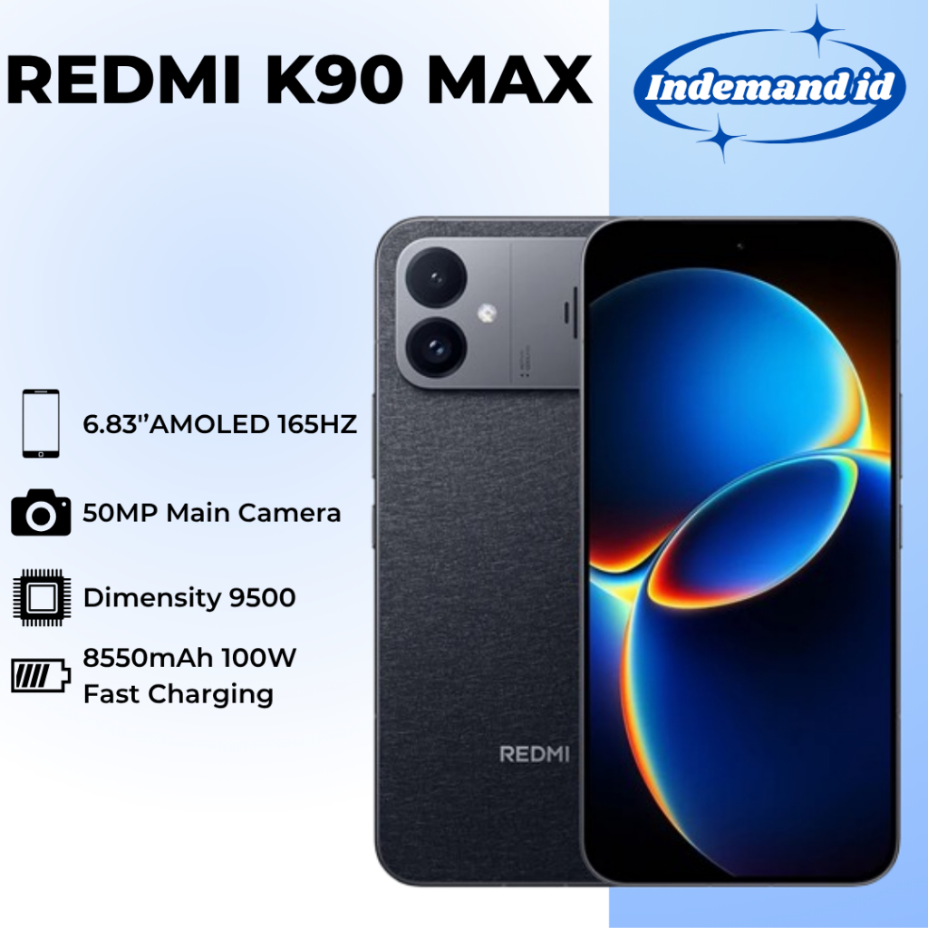 Redmi K90 Max 5G 6.83''AMOLED 165HZ Dimensity 9500 8550mAh 100W 50MP