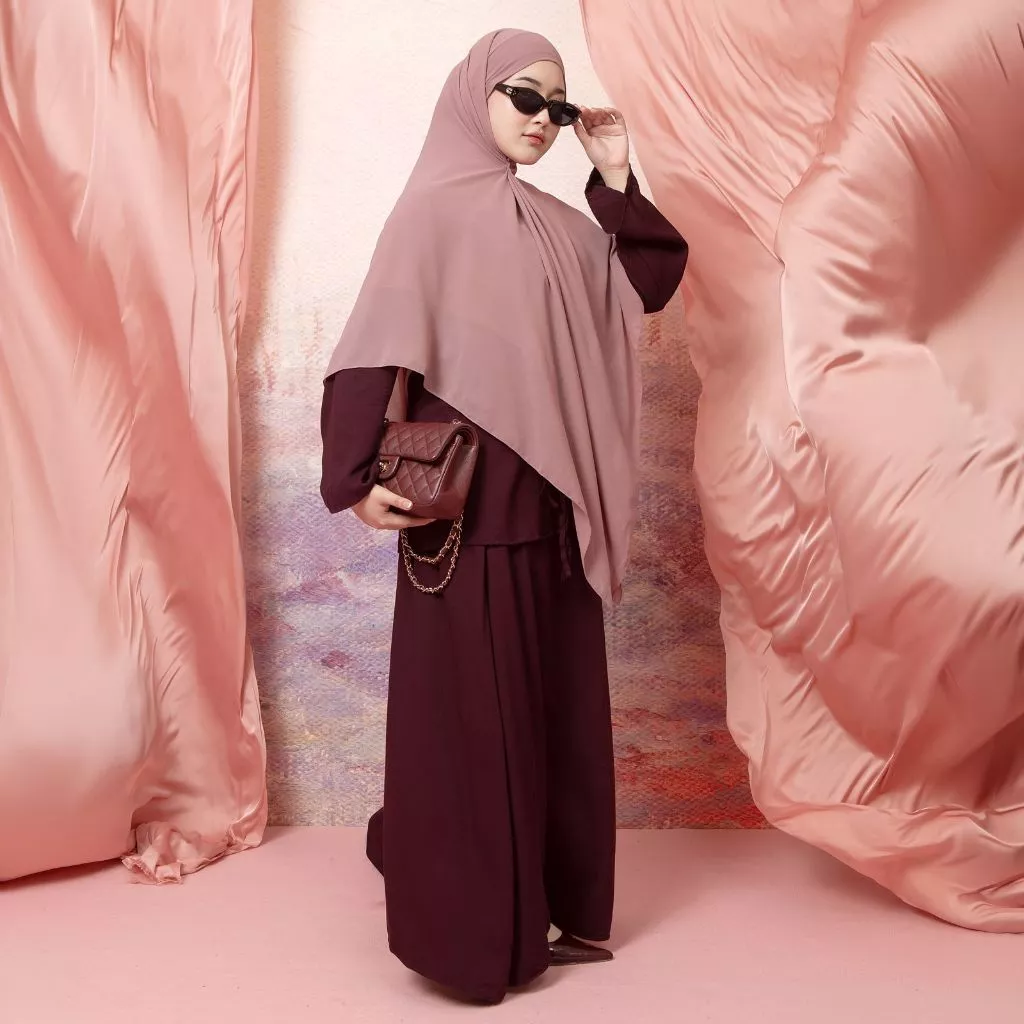 Lozy Hijab - Sera Set (One Set Blouse Skirt Janggan Cheongsam Bahan Corduroy)