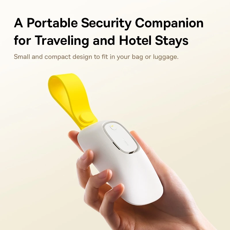 Baseus Heyo Door Stop Alarm Moon White (Includes AAA Battery x 1) - Gambar 4