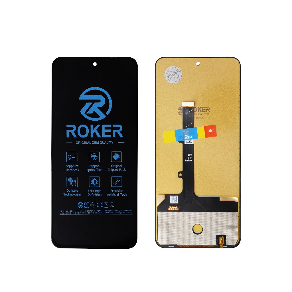 ROKER LCD TOUCHSCREEN ITEL S25 /TECNO SPARK 30 PRO/INFINITE HOT 50 PRO 5G X6881 FULLSET