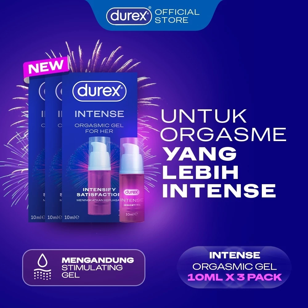 (BEST SELLER) Durex Intense Orgasmic Gel For Her - 10ml (3 pcs) (Gel Tanpa Pewangi Yang Dirancang Untuk Meningkatkan Sensitivitas Area Intim Wanita, Untuk Pengalaman Yang Lebih Terasa Menyenangkan)