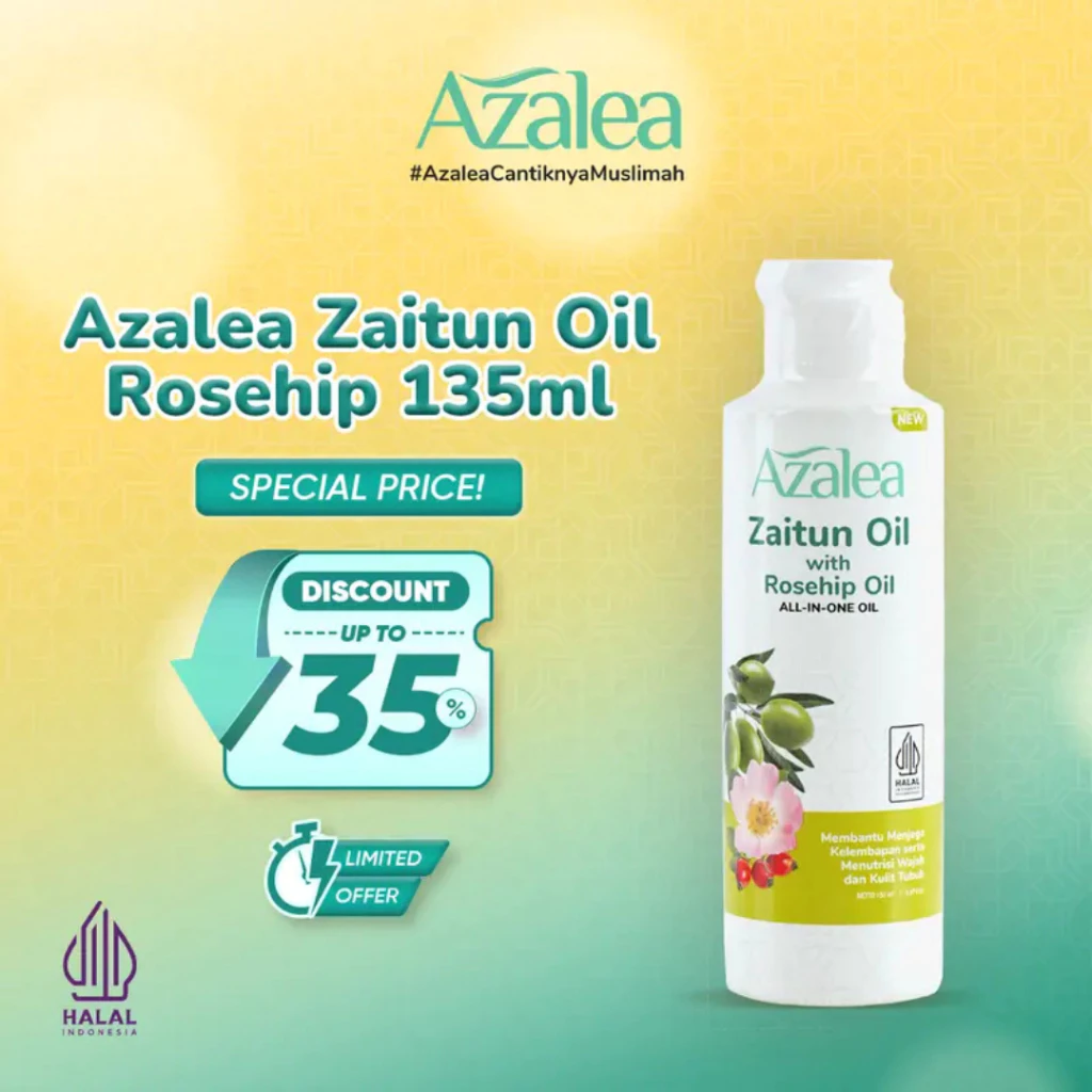 AZALEA Zaitun Oil Minyak Zaitun 150ml / Merah Jingga Official - Gambar 3