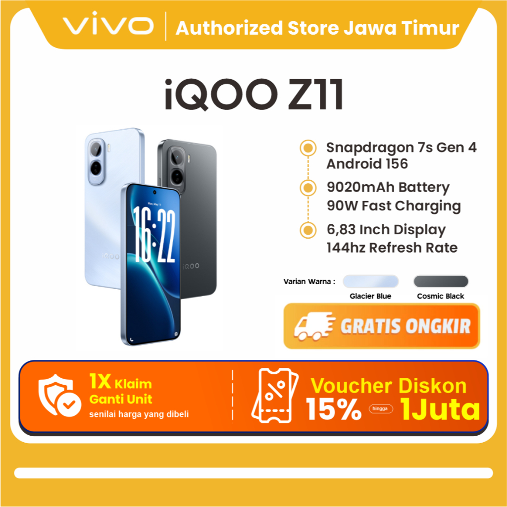 IQOO Z11, 9020mAh Biggest Battery, 90W FlashCharge, Snapdragon 7s Gen 4, 7K VC Cooling System, 1.5K 144Hz AMOLED Display, OriginOS 6, 50MP Sony OIS Camera, IP68+IP69