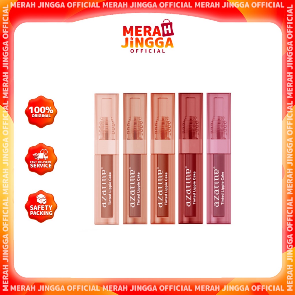Azarine Tinted Lippie Cake Lip Tint 2.9ml - Azarine x Red Velvet / Merah Jingga Official