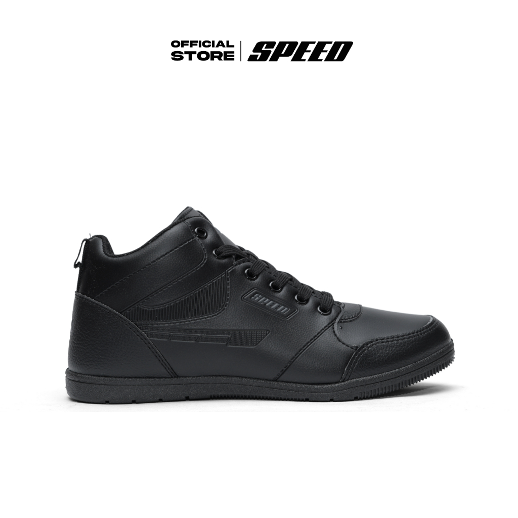 Speed - Frontier High Hammer - Sepatu Sneakers Sekolah Formal Hitam pria wanita dewasa Uk 37-42 - Gambar 3