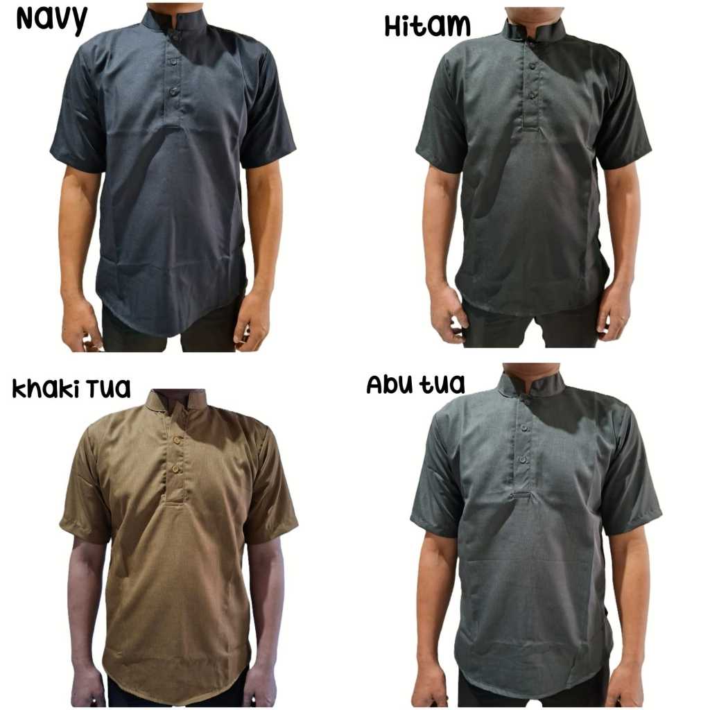 KONG BAJU KOKO MODEL CIANGI / KERAH MANDARIN / KERAH SHANGHAI BAHAN TNT MEWAH PREMIUM LEMBUT seragam