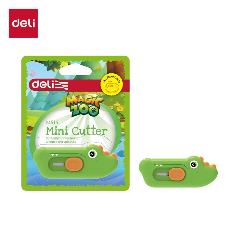 Deli x Magic Zoo Mini Cutter / Cutter Mini Karakter EM514 - Gambar 2
