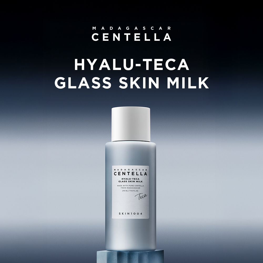 SKIN1004 Madagascar Hyalu-Teca Skin Prep Set (Centella Hyalu-Cica Water-Fit Sun Serum 50ml + Hyalu-Teca Plumping Ampoule 50ml + Hyalu-Teca Glass Skin Milk 210ml) - Gambar 4