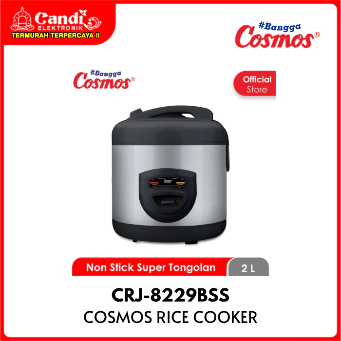 COSMOS Rice Cooker 2 Liter 3in1 Inner Pan Anti Lengket/ NonStick CRJ-8229BSS - Gambar 4