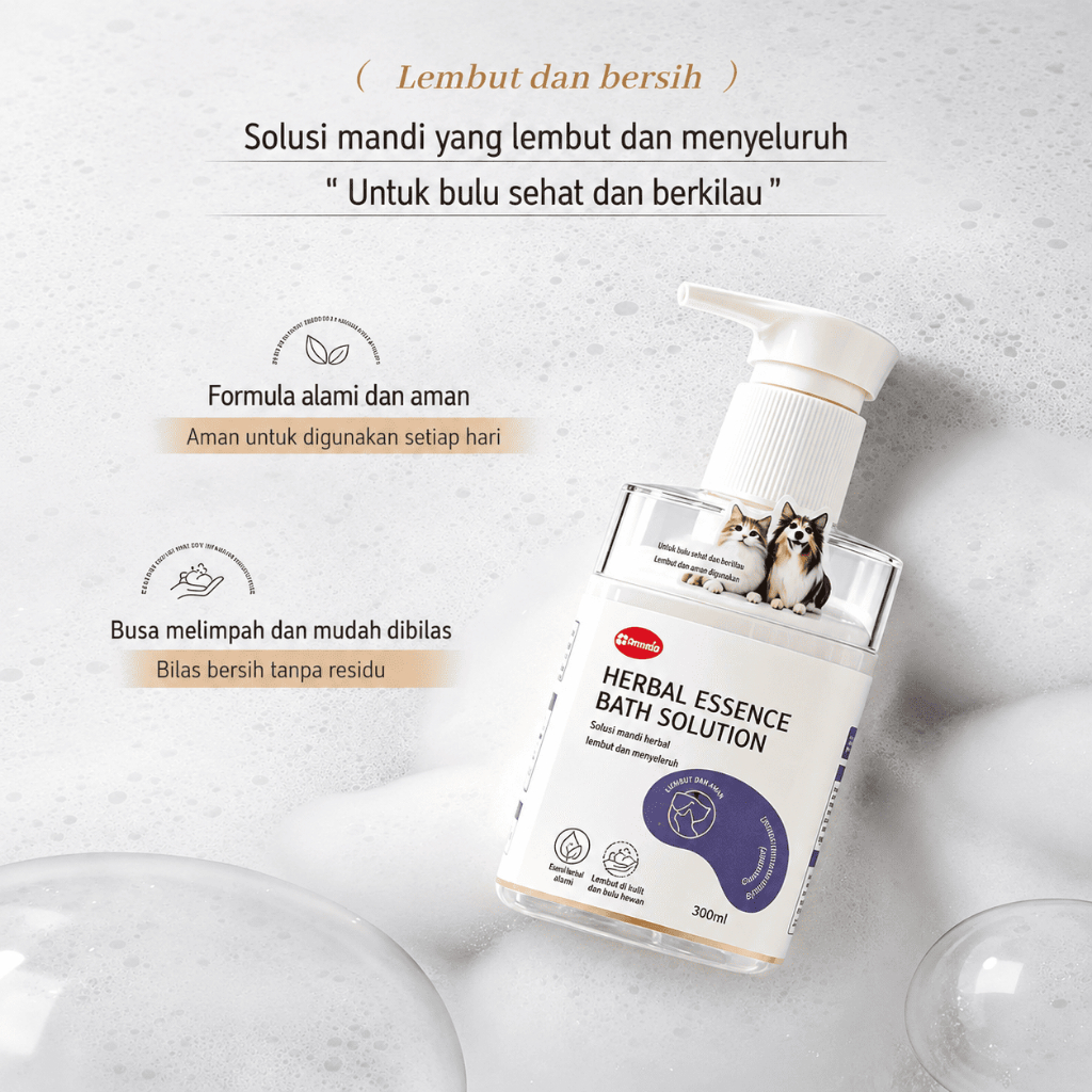 PAWZIO Sabun Mandi Hewan Herbal- Anti Jamur, Bakteri, Kutu, Tungau, dan Caplak untuk Kucing & Anjing - Gambar 2