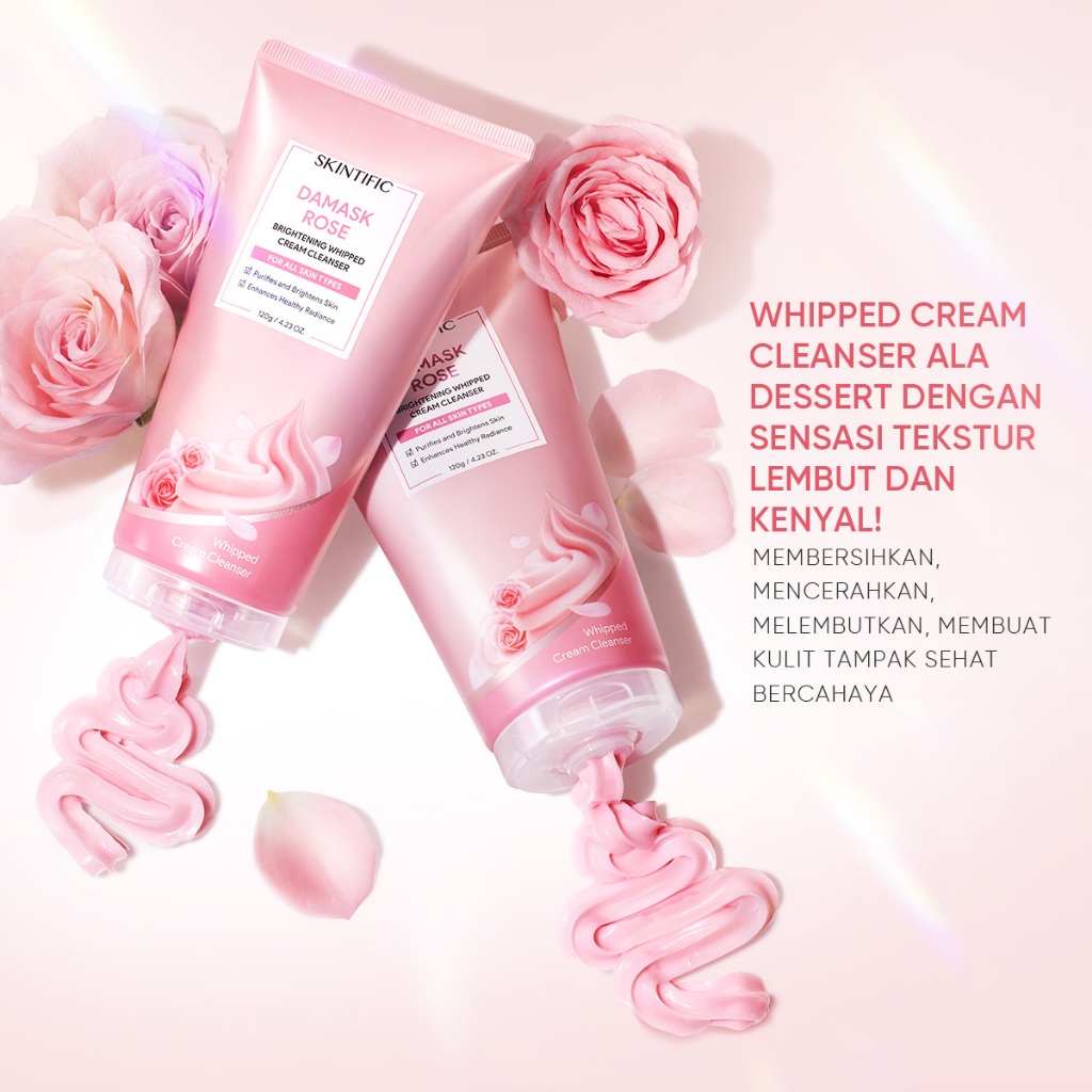Skintific 2Pcs PDRN+Rose Brightening Set - Gambar 4