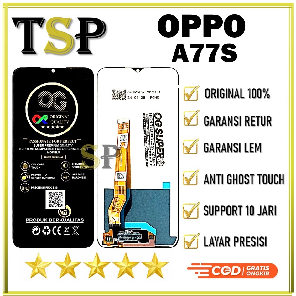 LCD OPPO A77S FULLSET ORIGINAL LAYAR HIGH TOUCHSCREEN ORIGINAL 100%