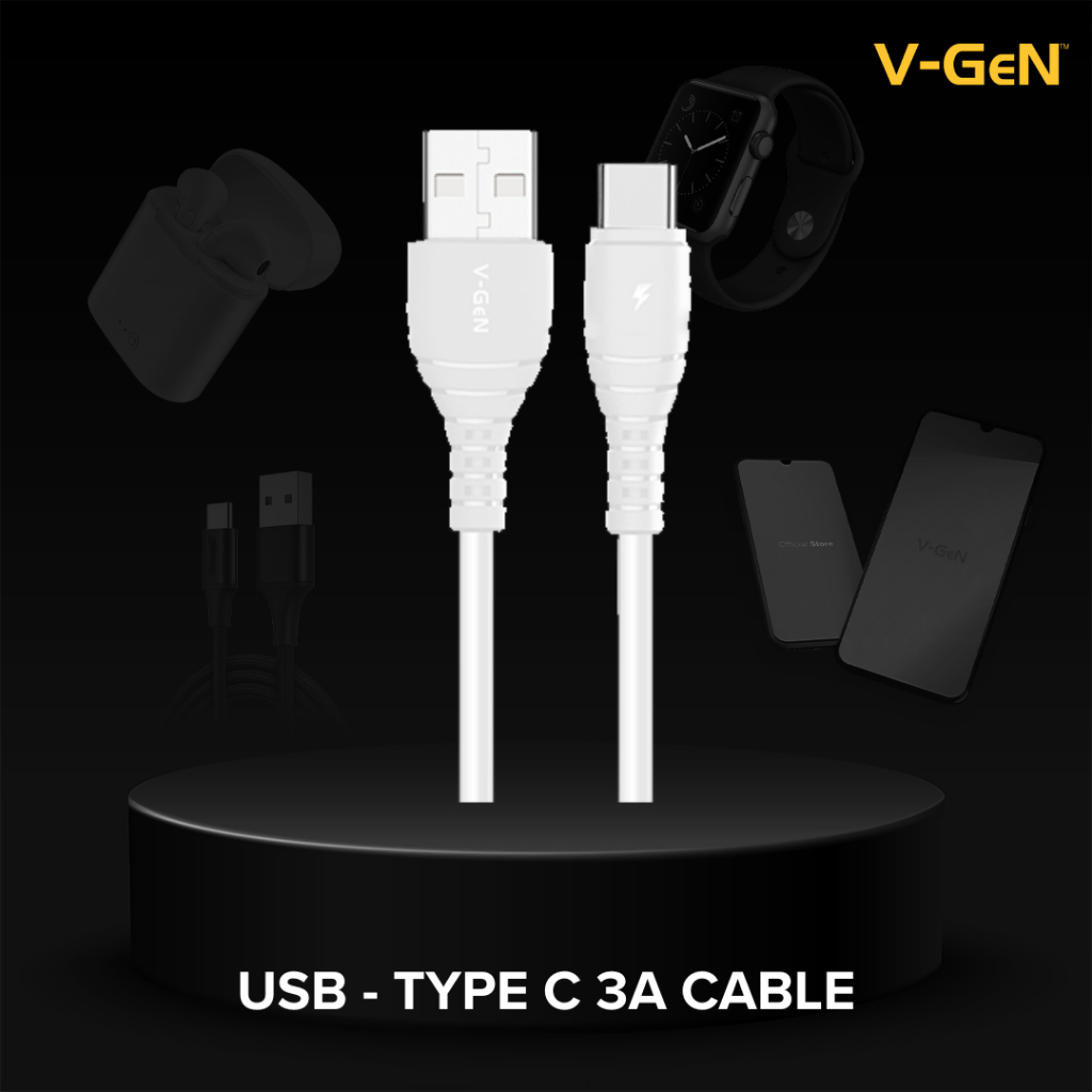 V-GeN VGC-36 Kabel Data Type-C 1M 3A Support QC 3.0 Fast Charging - Gambar 3