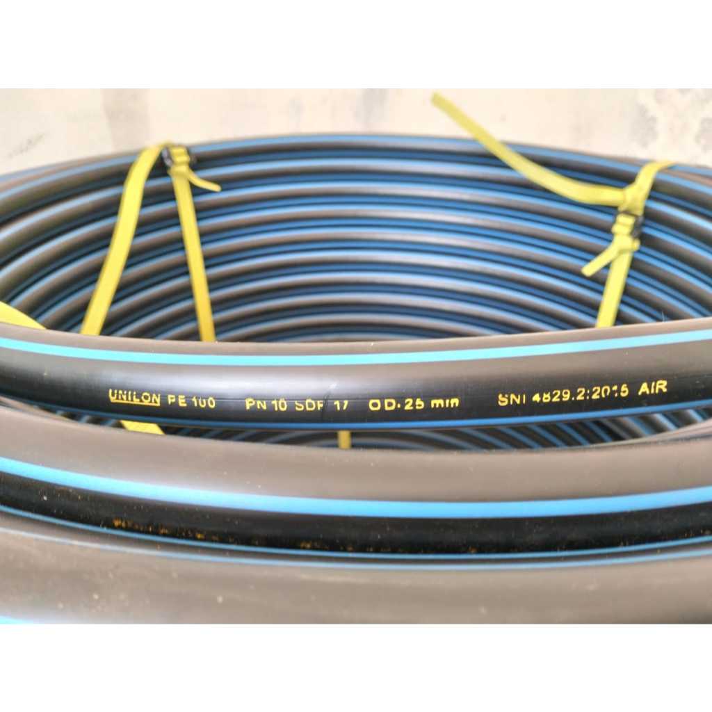 PIPA HDPE UNILON 3/4 INCH ( 25MM ) PN 10 PANJANG 50 METER / 100 METER 200 METER - Gambar 3