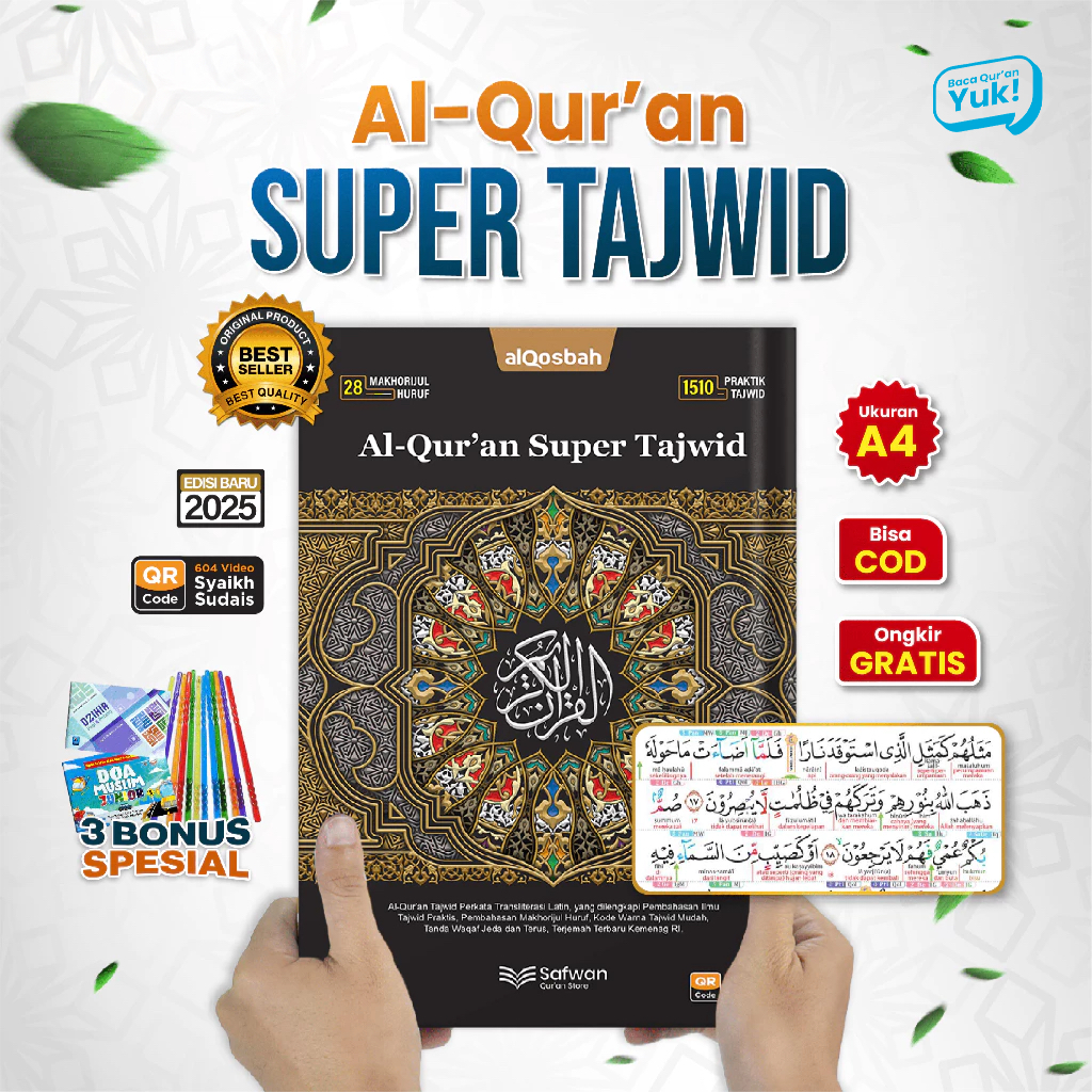 Al Quran Super Tajweed Multicolor Latin and Latin Translation Per Word ...