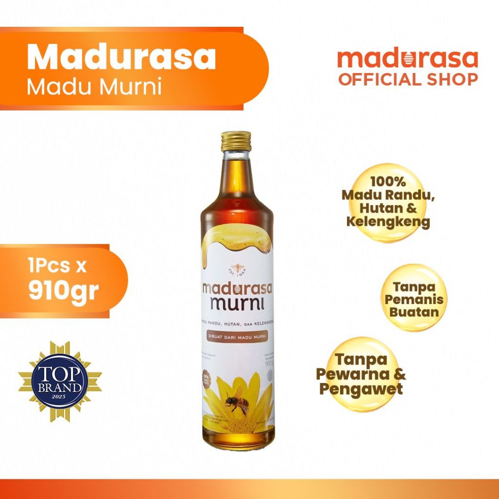 Madurasa Murni 910gr - Madu Asli Randu Madu Hutan Kelengkeng - Gambar 2