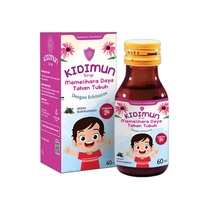 KIDIMUN SIRUP BLACCURANT ISI 60ML / DAYA TAHAN TUBUH / MULTIVITAMIN ANAK - Gambar 2