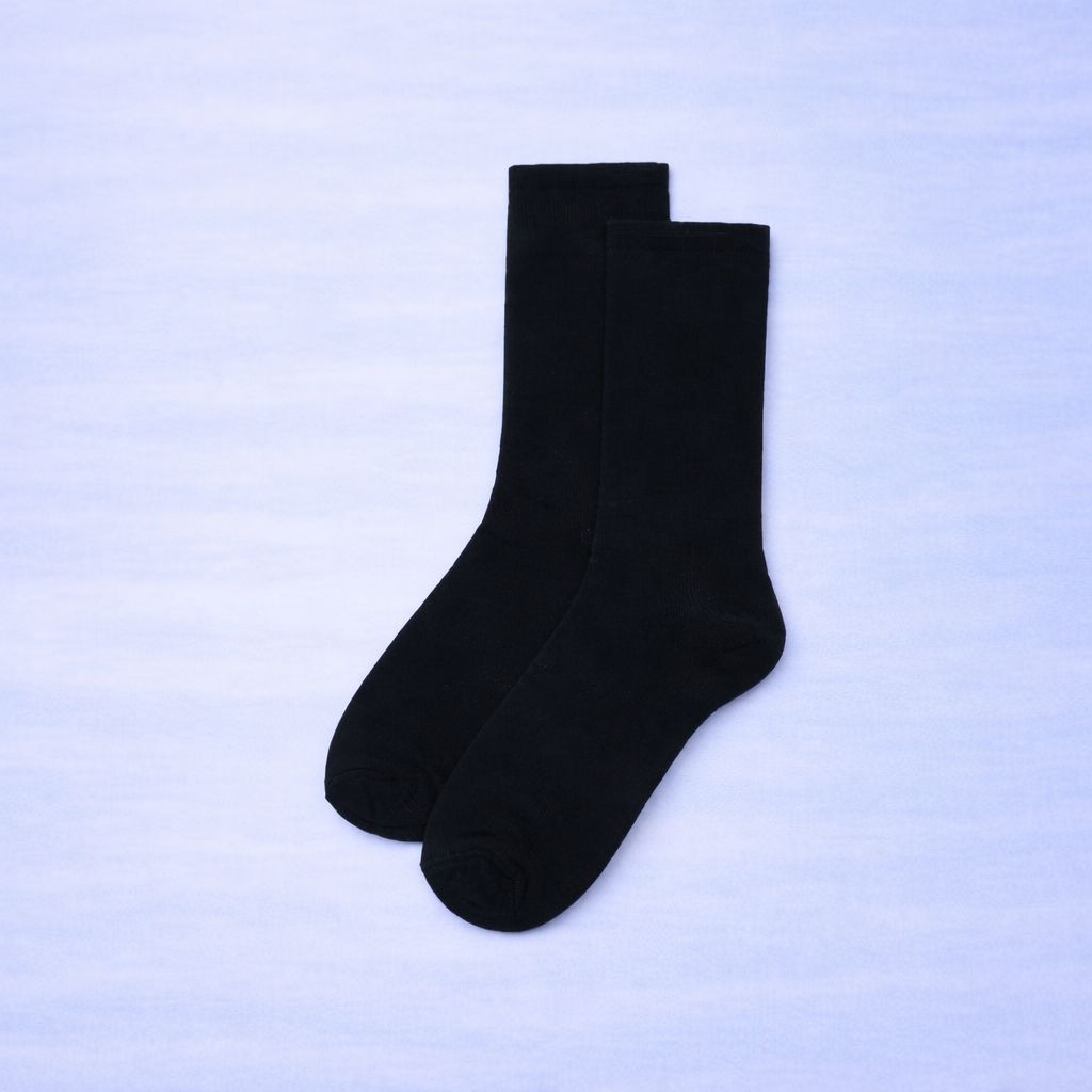 ZEBALTA - [Paket 6 &12 Pasang] Kaos Kaki Anak Sekolah Hitam Sd/Smp/Sma - Gambar 3