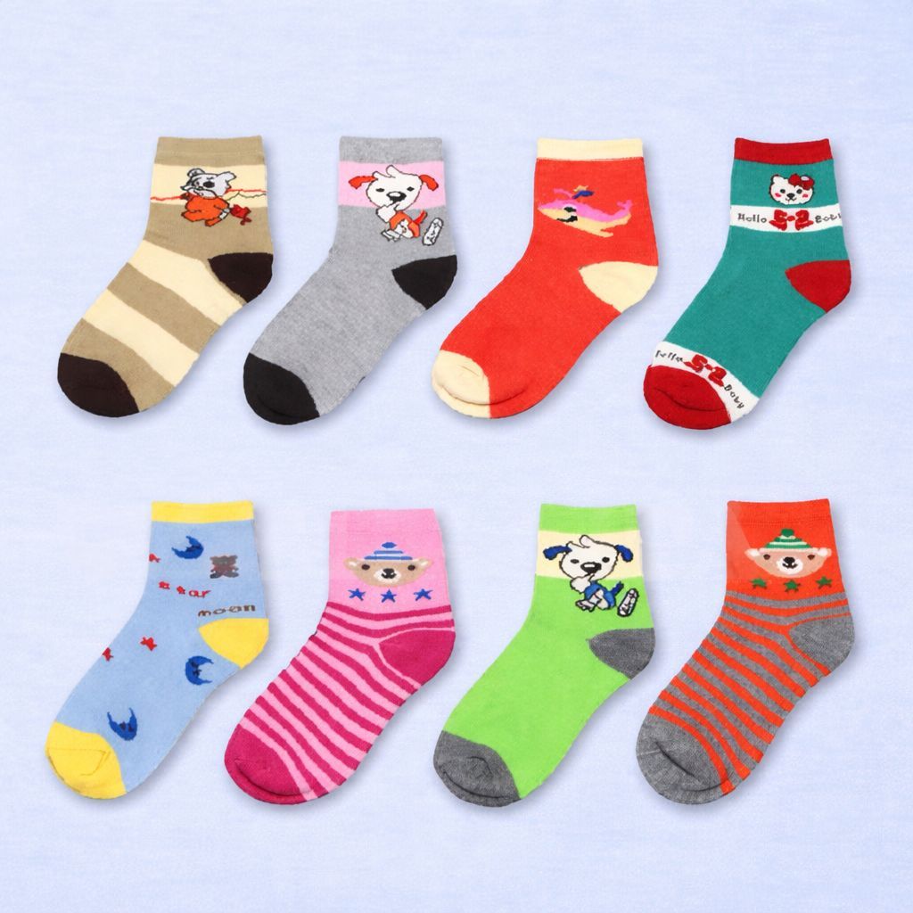 ZEBALTA - [Paket 12 Pasang] Kaos Kaki Anak Motif Karakter Perempuan Dan Laki-Laki Tk/Sd - Gambar 4