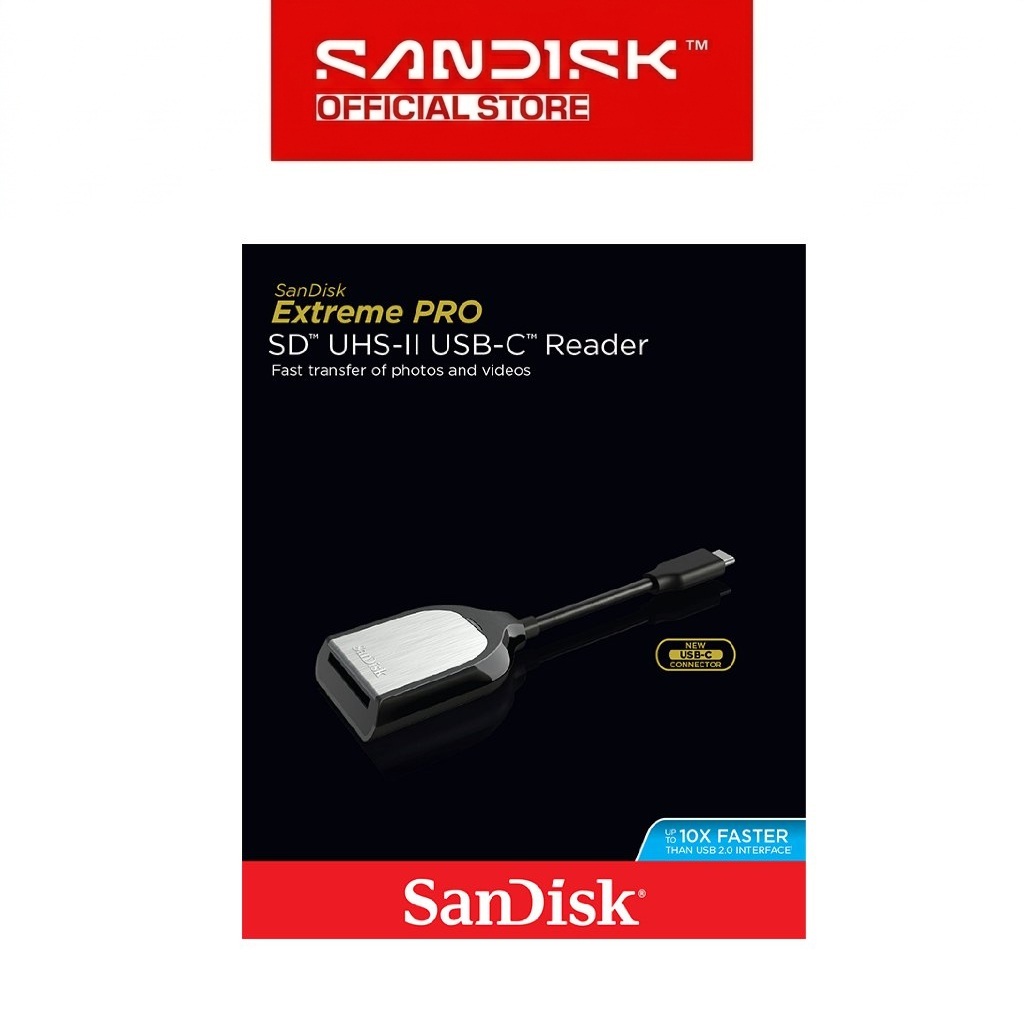 SANDISK Extreme Pro SD UHS-II USB-C Card Reader / Writer - Gambar 3