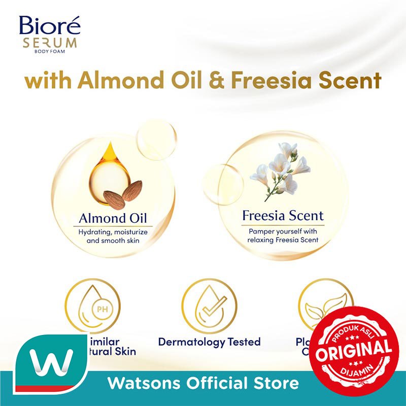 Biore Serum Sabun Mandi Cair Pampering Pouch 380ml - 2X Melembabkan Kulit Sejak Pemakaian Pertama - Gambar 4