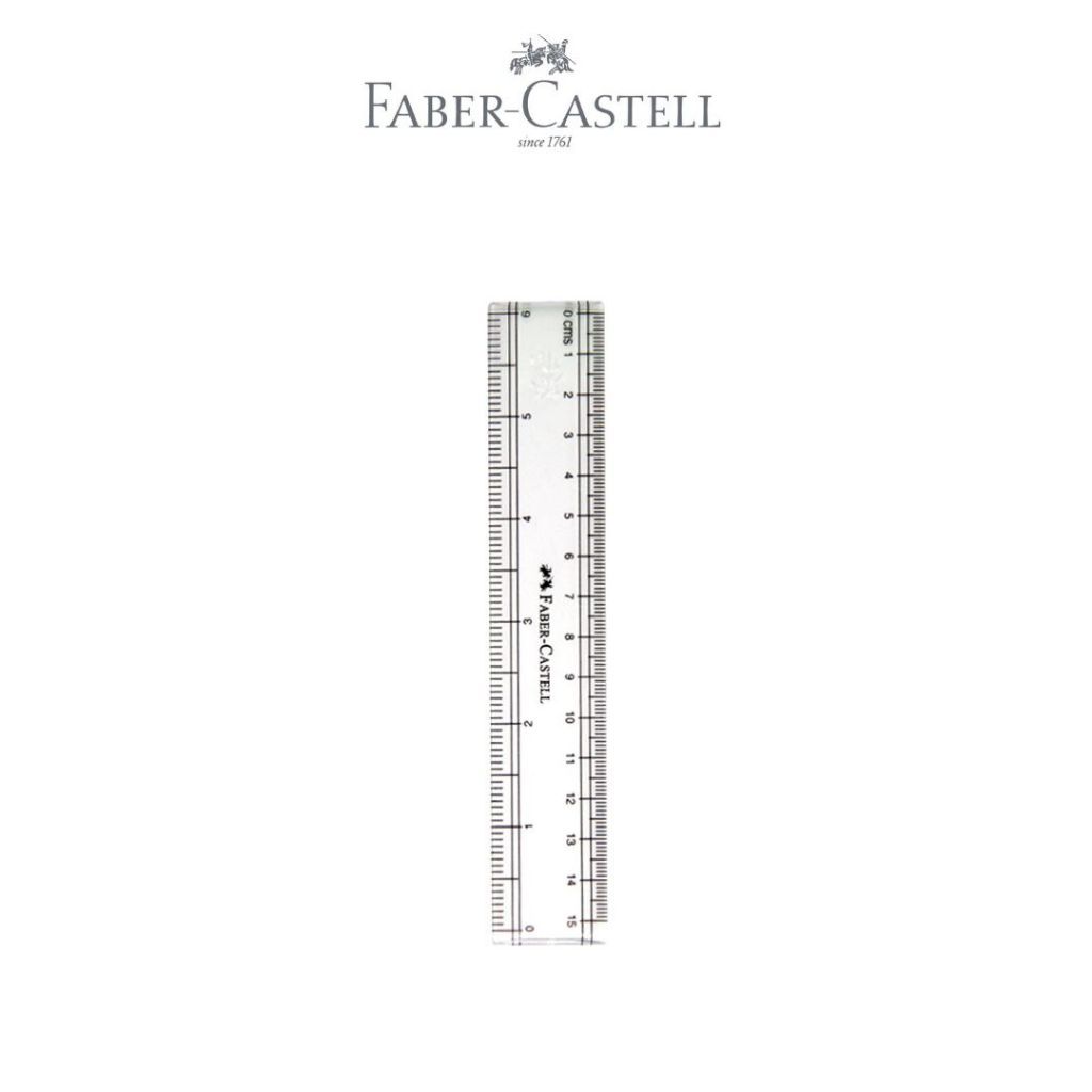 Faber-Castell Penggaris Ruler Scale Sekolah 15cm