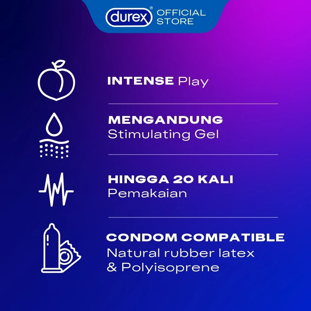 (BEST SELLER) Durex Intense Orgasmic Gel For Her - 10ml (3 pcs) (Gel Tanpa Pewangi Yang Dirancang Untuk Meningkatkan Sensitivitas Area Intim Wanita, Untuk Pengalaman Yang Lebih Terasa Menyenangkan) - Gambar 3