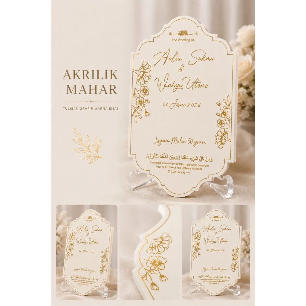 akrilik mahar - akrilik brush bahan mahar custom grafir