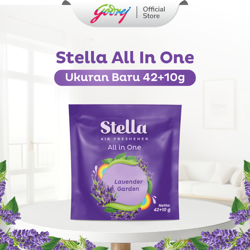 Stella All In One Lavender Garden 42+10gr x2 - Pengharum Ruangan - Gambar 2
