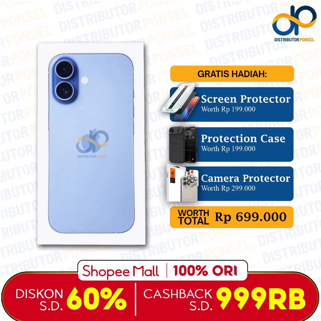 Apple [iPhone] 17 256GB 512GB Black White Blue Sage Lavender Garansi Resmi
