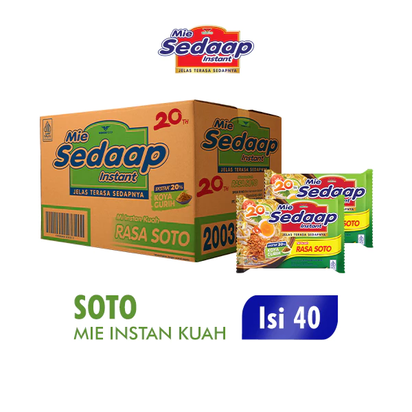 Sedaap Mie Instan Soto Bag 75 gr x40