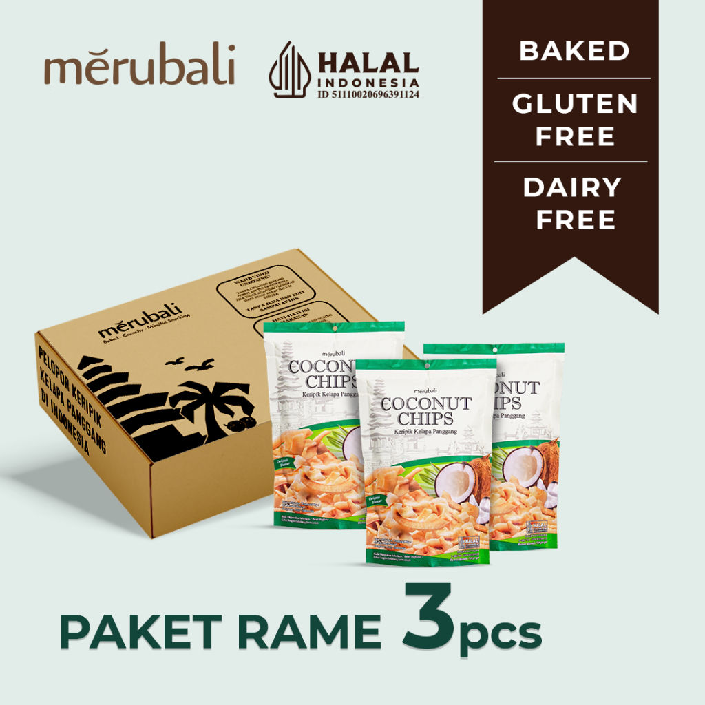 RAME PACKAGE - 3 Packs of Original Coconut Chips Snack | Shopee Singapore
