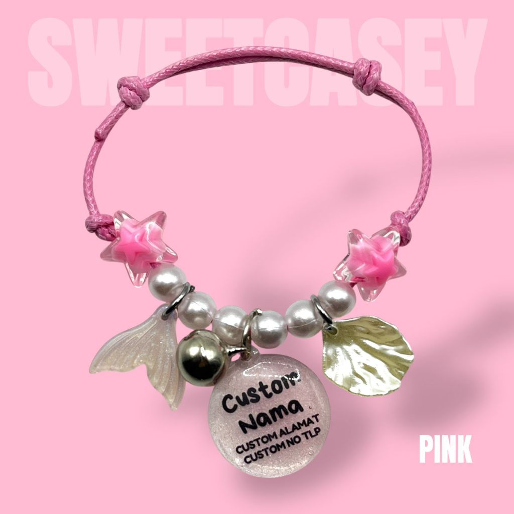 MERMAIDS CAT NECKLACE/KALUNG KUCING CUSTOM NAMA/KALUNG KUCING DUYUNG/KALUNG KUCING FREE NAMA
