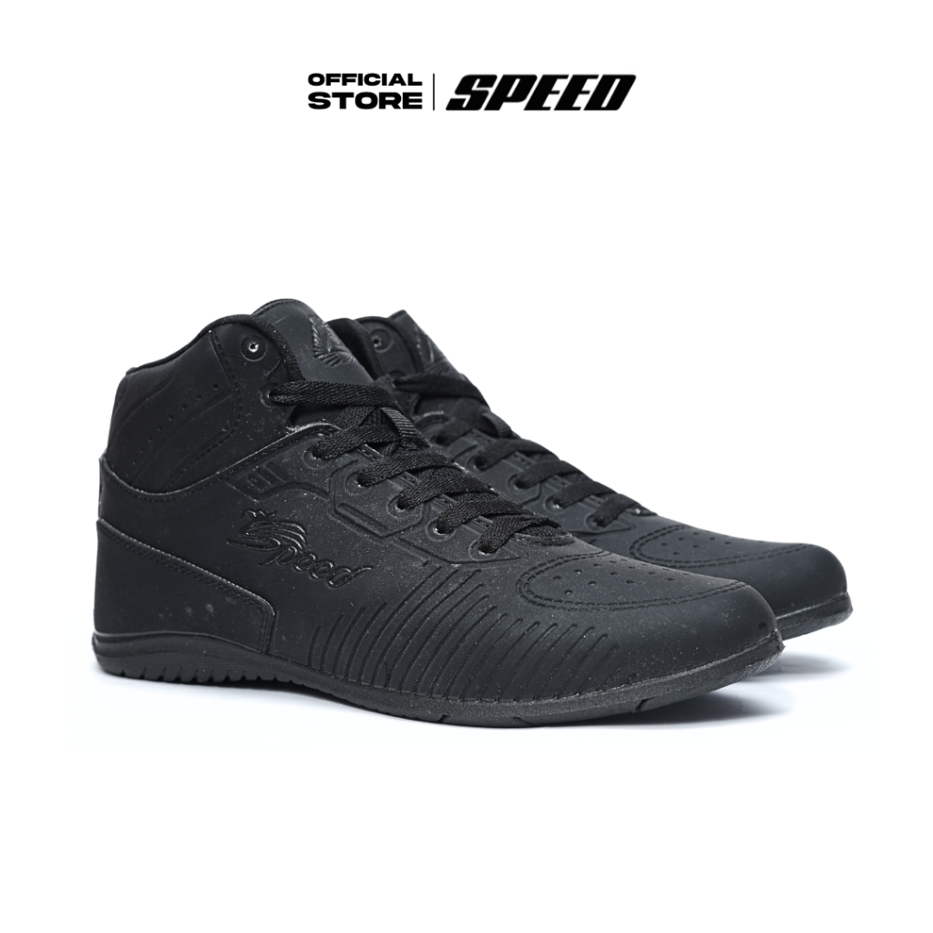 Speed - Peace Hi Austria - Sepatu Sneakers Sekolah Formal Hitam pria wanita dewasa Uk 37-42