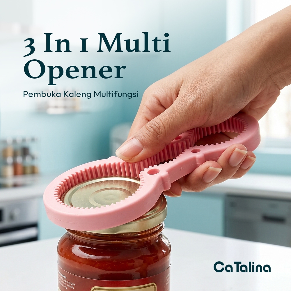 Pembuka Tutup Botol Selai Bottle Opener 3 In 1