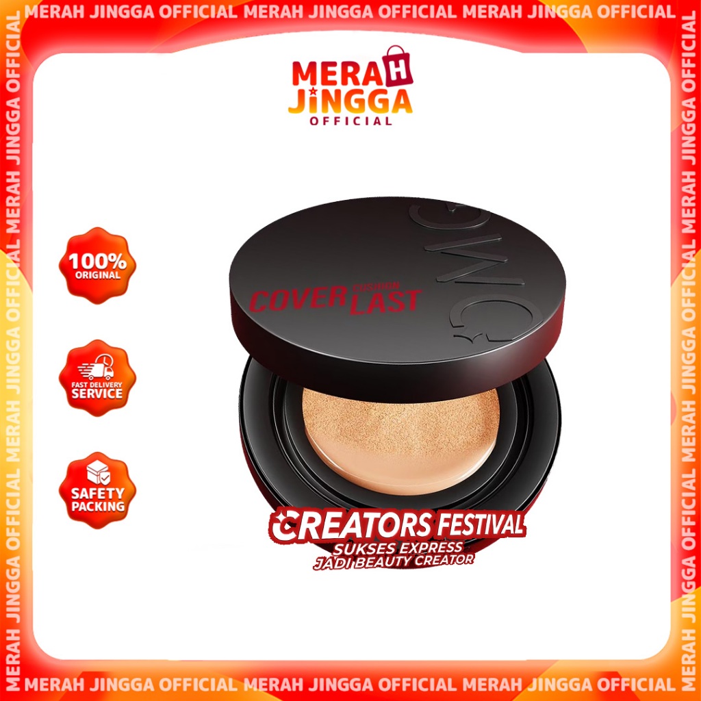 OMG Oh My Glam Coverlast Cushion 15gr / Merah Jingga Official