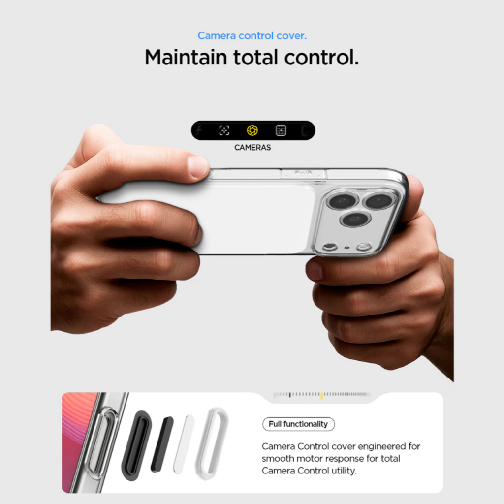 SPIGEN Special Bundling for iPhone 17 Pro Case Ultra Hybrid T MagFit Clear White + Tempered Glass with Tray 1 Pack Glas.tR EZ Fit Pro HD Privacy - Gambar 4