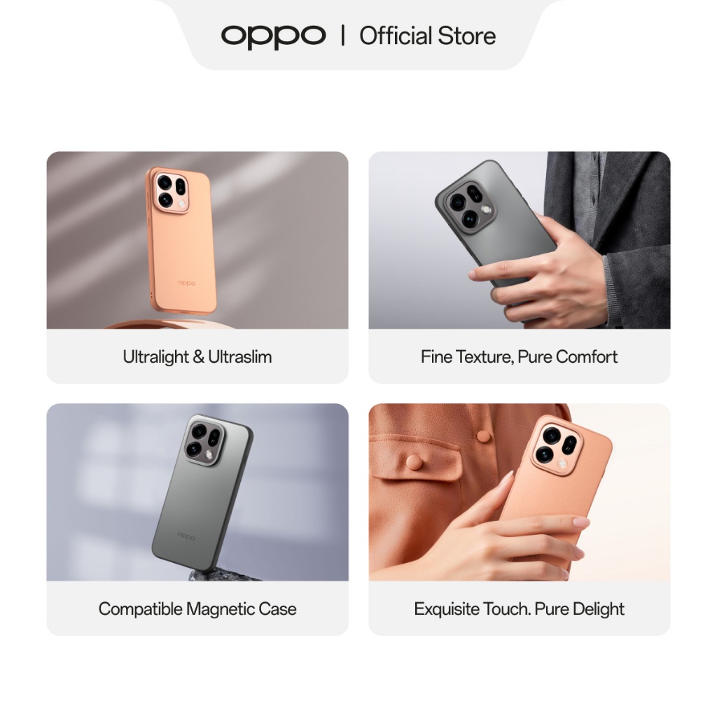 OPPO Find X9s Quicksand Shimmer Magnetic Case PC218 Grey - Gambar 3