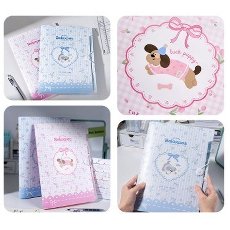 Deli Map Dokumen Harmonika / Expanding File A4 Pink Biru PM303 - Gambar 3