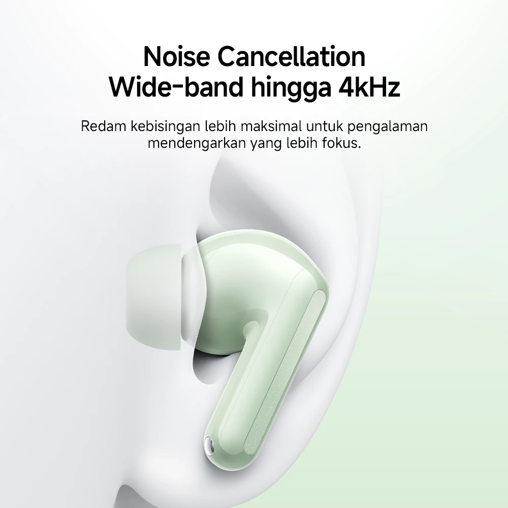 Xiaomi Redmi Buds 8 | Driver 11mm untuk Suara Detail & Bertenaga | Noise Cancellation Wide-band hingga 4kHz | Triple Mic dengan AI Noise Reduction hingga 12m/s | Baterai Tahan Lama Hingga 44 Jam [Xiaomi Official Store] - Gambar 4